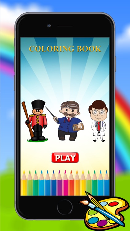 occupations coloring book for kids