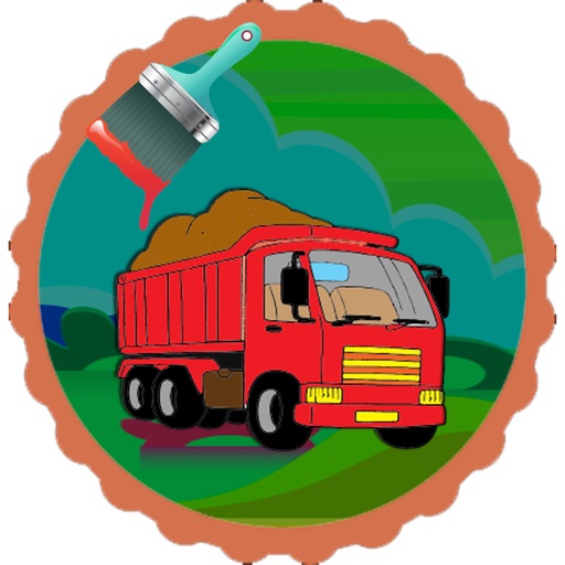 Coloring For Kids Cartoons truck Edition Icon