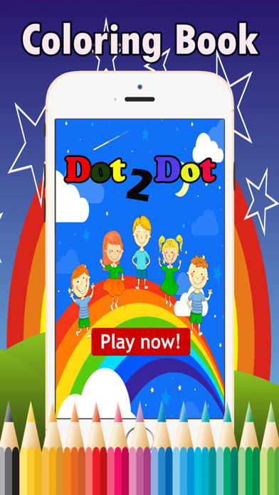 Dot to Dot Coloring Book: complete coloring pages by connect dot games free for toddlers and kids app screenshot