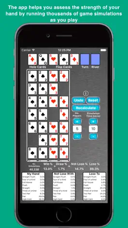 Game screenshot Texas Beat'em - The Poker Helper apk