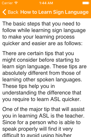 American Sign Language Guide screenshot 3