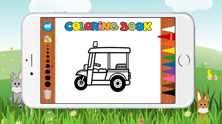 Free Car Coloring Book for Kids Game screenshot-3