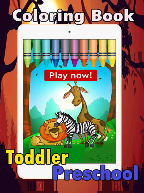 Preschool Coloring Book: coloring pages games free for toddlers and kids iPad screenshot