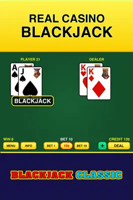 Game screenshot Blackjack Classic - FREE 21 Vegas Casino Video Blackjack Game mod apk