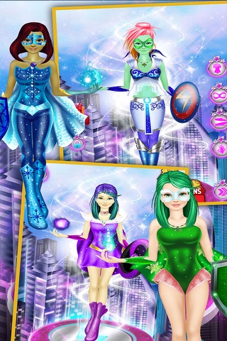 Hero Girls Fashion DressUp (Pro) - Super Power Girls Game screenshot 2