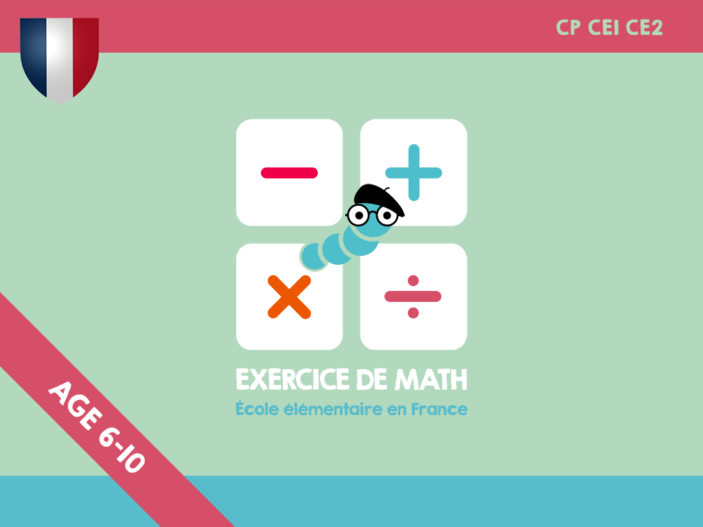 Exercice de math CP CE1 CE2: École élémentaire en France screenshot 6