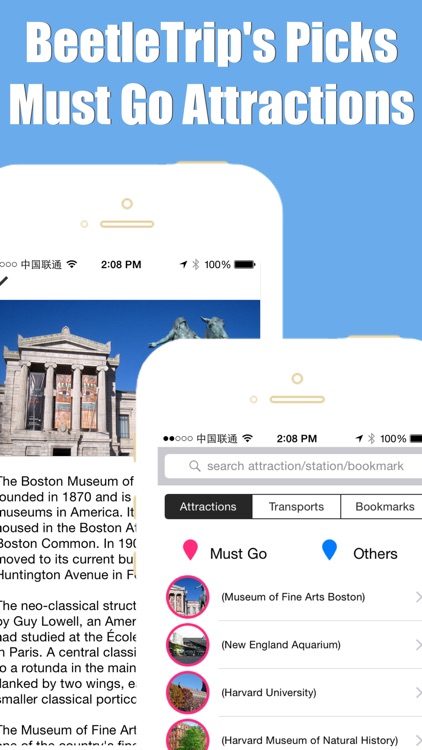 Boston travel guide with offline map and Massachusetts mbta subway transit by BeetleTrip screenshot-4