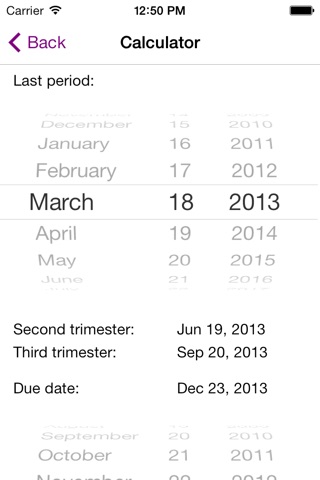 My Pregnancy Calendar screenshot 2