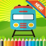 Train Friends Coloring Book for children age 1-10 Games free for Learn to use finger to drawing or coloring with each coloring pages