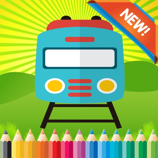 Train Friends Coloring Book for children age 1-10: Games free for Learn to use finger to drawing or coloring with each coloring pages