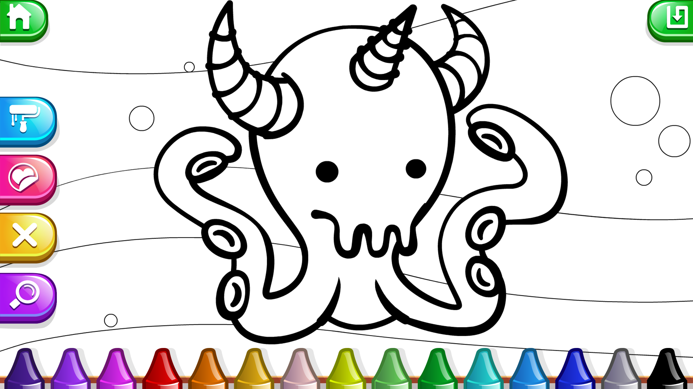 My Tapps Coloring Book - Characters and Scenarios Painting Game for Kids