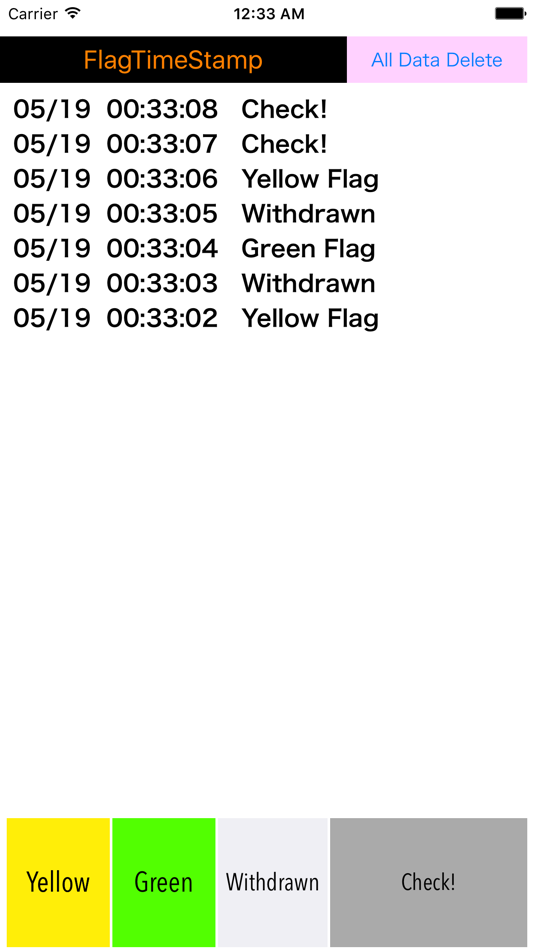 #3. Flag Time Stamp (iOS) 由: Takashi IYODA