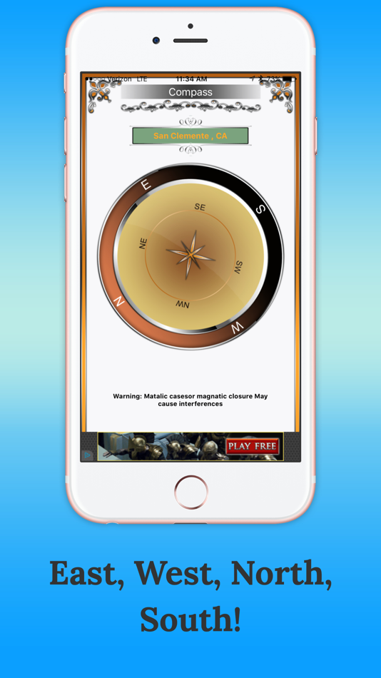 #3. Compass-Easy Direction Find (iOS) Podle: Aishvarya Sadasivam