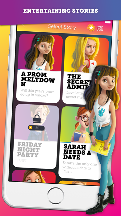 Love Story High School - A Mean Girls vs Teen Superstar Dating Adventure Gameのおすすめ画像2