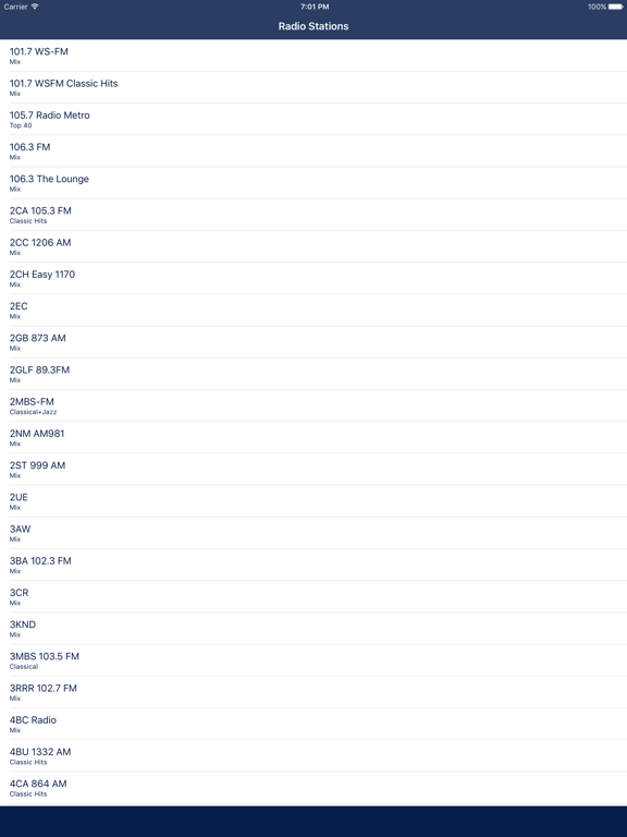 Screenshot #4 pour Radio Australia FM - Streaming and listen to live Australian online music, news show from your station and channel