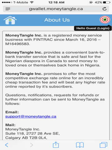 Screenshot #5 pour MoneyTangle Inc. Mobile App