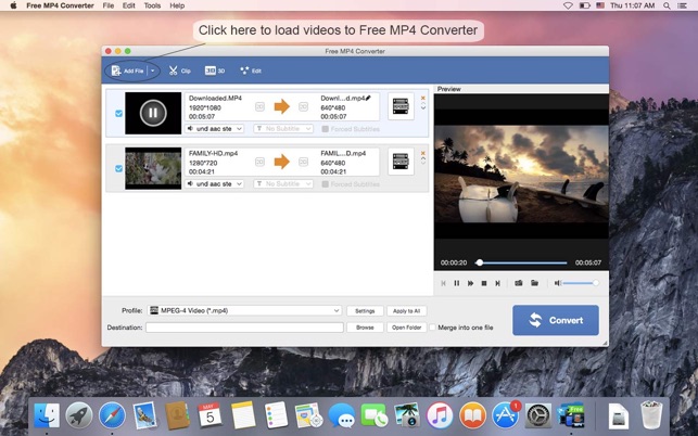 Free MP4 Converter sul Mac App Store