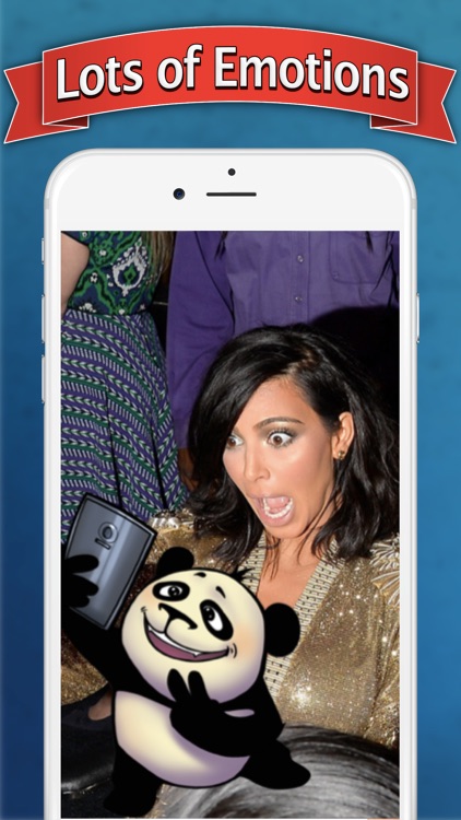 Funny Panda - Cute and Cool stickers for pictures