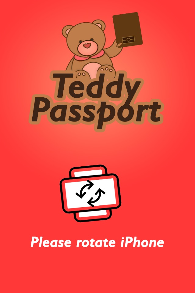 Teddy Bear Passport / Travel Photo Card ID Maker with Travel Stamps screenshot 2