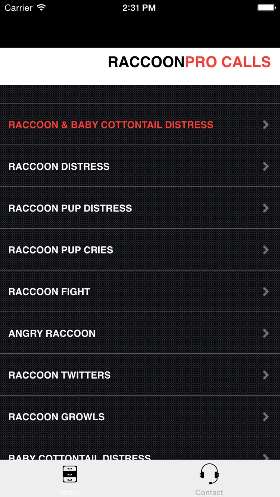 Raccoon Hunting Calls - With Bluetooth - Ad Free iphone screenshot 1