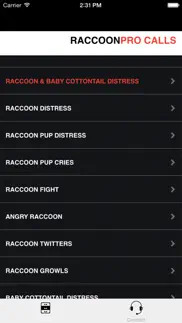 raccoon hunting calls - with bluetooth - ad free iphone screenshot 1