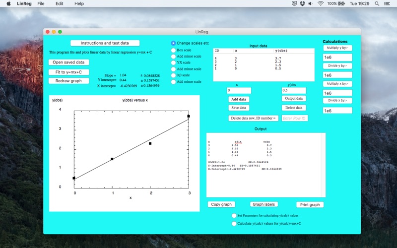 Screenshot #1 pour LinReg