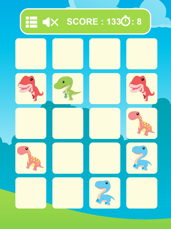 Dino Kids Matching - Dinosaur Memory Games Free For Kids HD iPad screenshot 3 - Games app