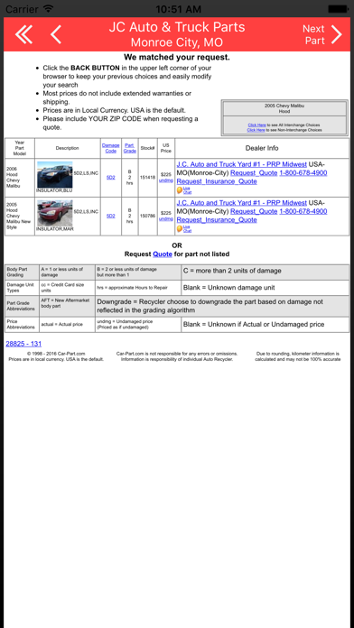 Screenshot #3 pour JC Auto & Truck Parts - Monroe City, MO