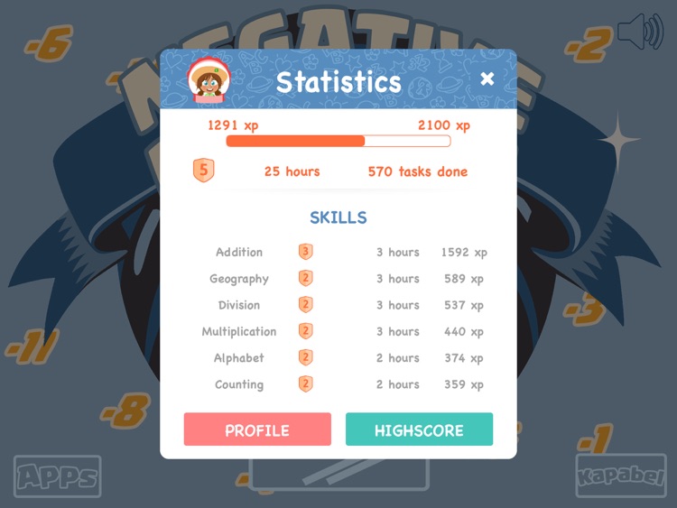 Negative numbers game - with addition, multiplication and subtraction! screenshot-4