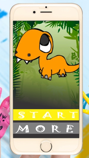 Dinosaur Baby Game: rattle toy with lots