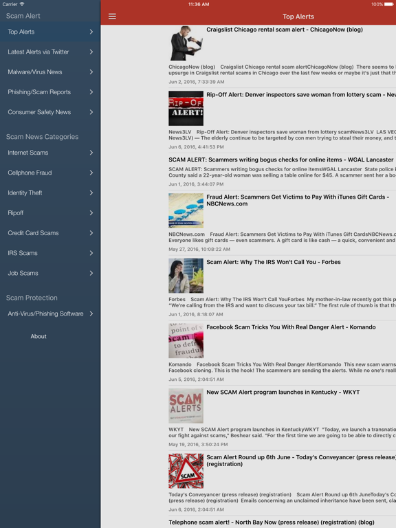 Screenshot #4 pour Scam Alert News & Notifications