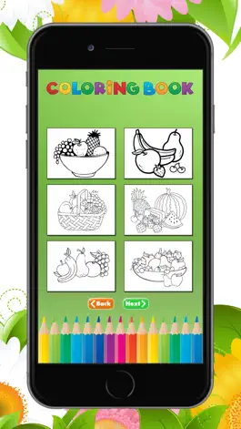Game screenshot The Fruit Coloring Book for Children: Learn to Color an apple, banana, orange and more hack