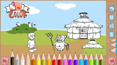 Screenshot #1 pour Ton histoire avec les 3 petits cochons – conte interactif pour enfants