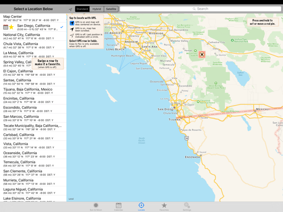 Sun Calendar iPad screenshot 4 - Weather app