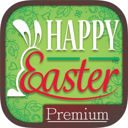 Easter greeting postcards in english - Premium icon