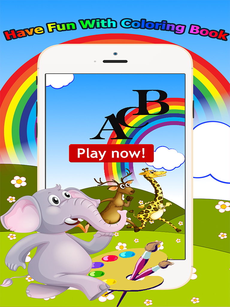 Animals Alphabet Coloring Book Grade 1-6: ABC coloring pages learning games free for kids and toddlers screenshot 7