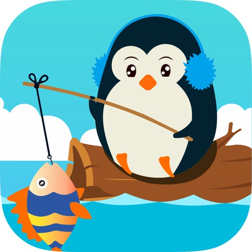 Penguin Fishing Game for Toddlers Icon