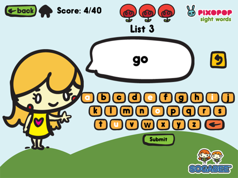 Sight Words & Spelling with Pixopop HD screenshot 4