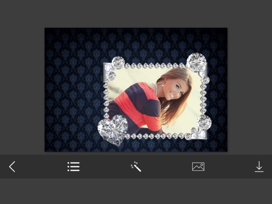 Diamond Photo Frames - Elegant Photo frame for your lovely moments iPad screenshot 4 - Photo & Video app