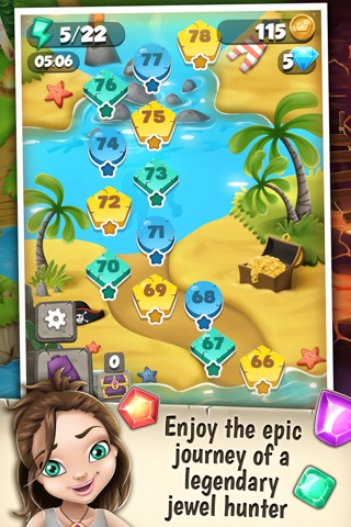 パズルゲーム アプリ – マッチ3神秘: 色のロジック冒険で失われたダイヤモンドを探しますのおすすめ画像2