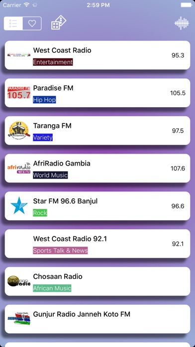 Screenshot #1 pour Gambia Radio FM - AM