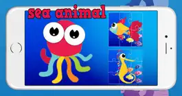 Game screenshot Easy Sea Animals Jigsaw Puzzle Matching Games for Free Kindergarten Games or 3,4,5 to 6 Years Old mod apk