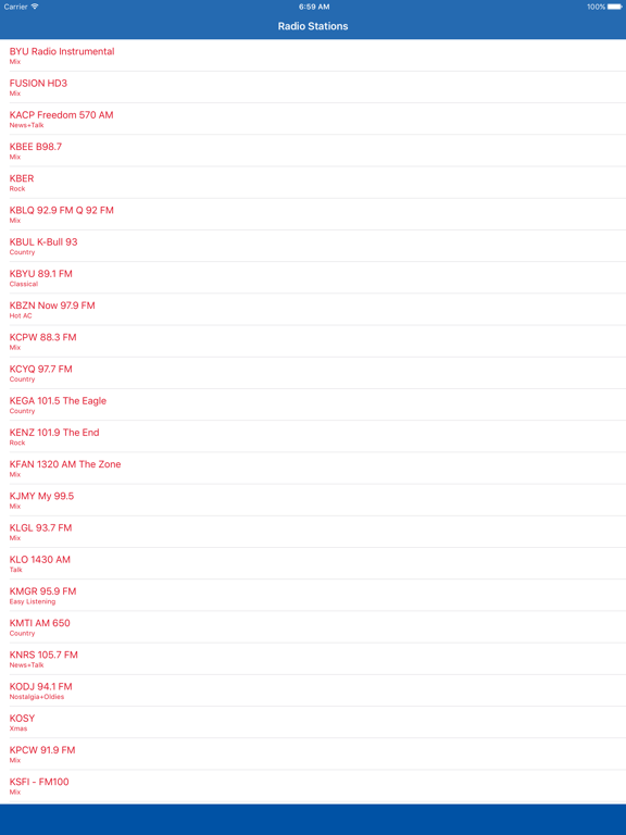 Screenshot #4 pour Utah Online Radio Music Streaming FM
