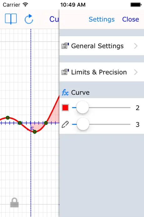 Curve Plot Graph Calc Lite