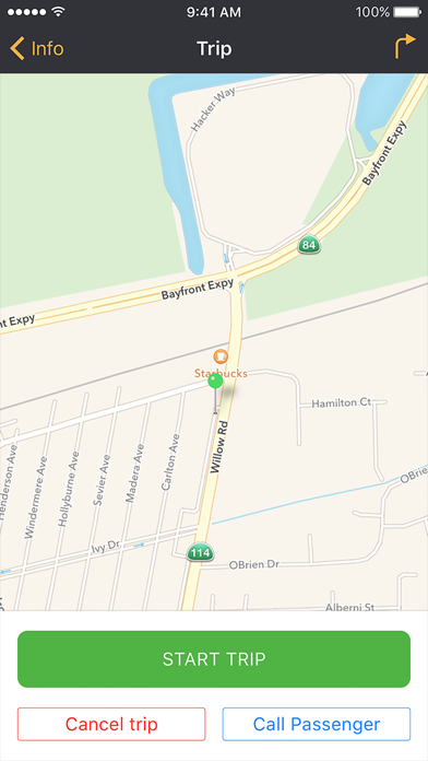 Cab2ride Driver iPhone screenshot 4 - Travel app