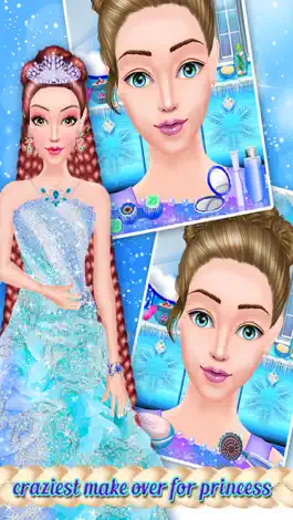 Game screenshot Ice Принцесса прически салон игры для девочек mod apk