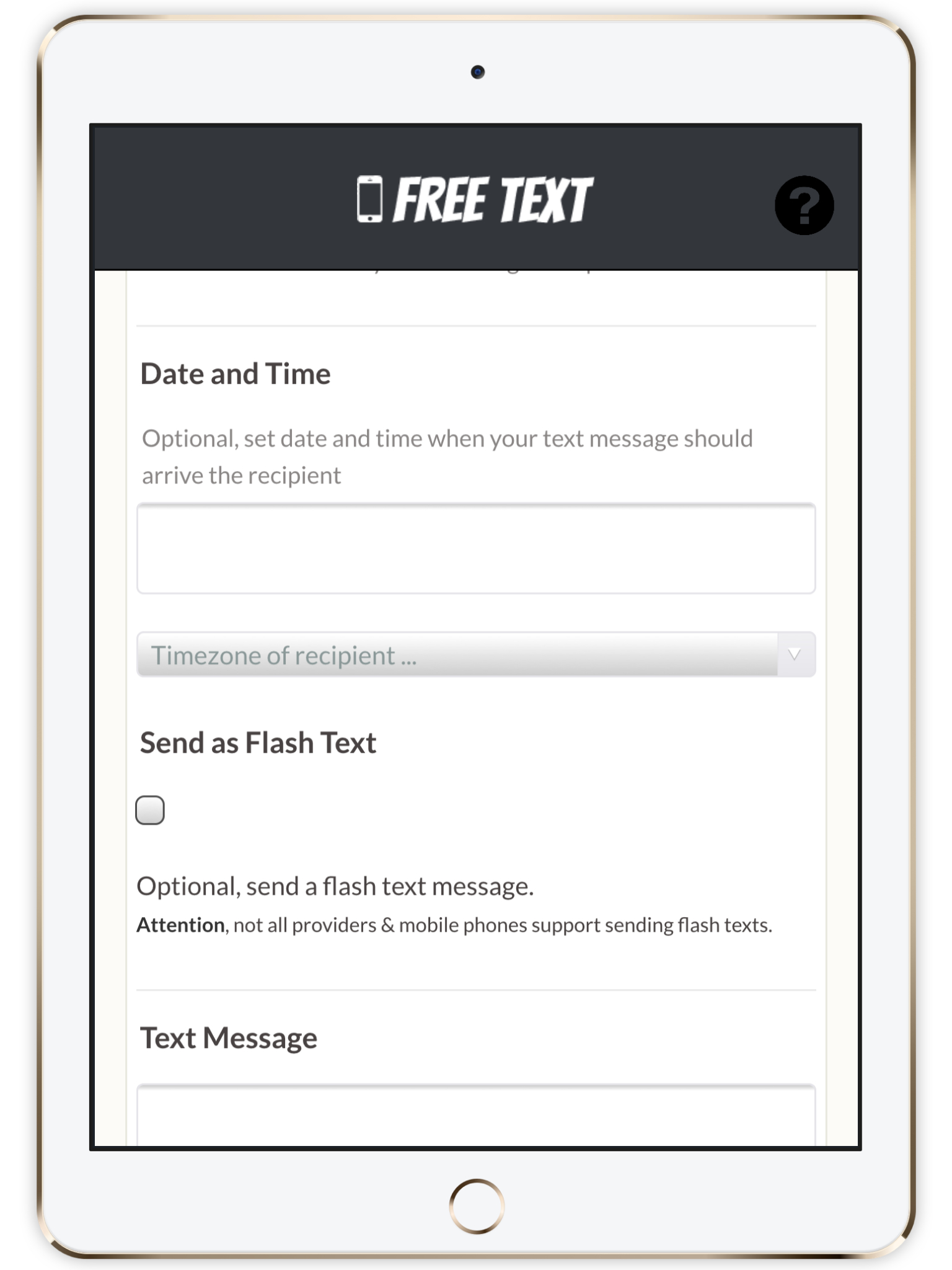 Free Text Message