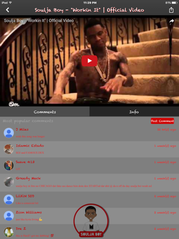 Soulja Boy Official iPad screenshot 3 - Music app