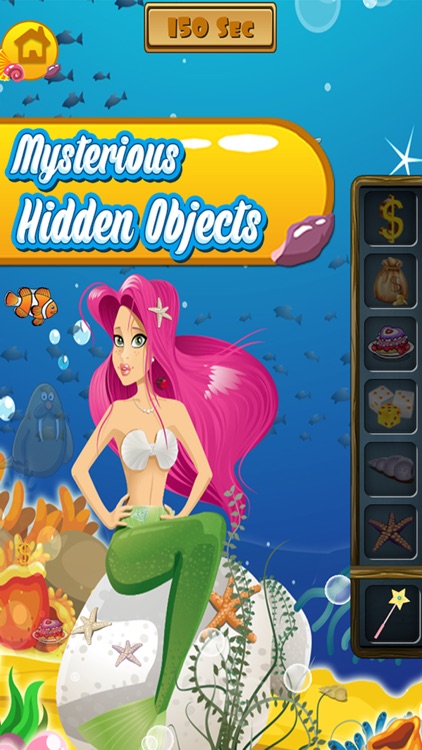 Enchanted Mermaid Dressup Mystery Hidden Objects and Painting - Game for kids toddlers and boys screenshot-3