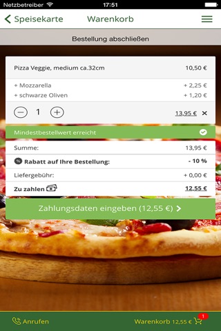 Dinos Pizza Elmshorn screenshot 2